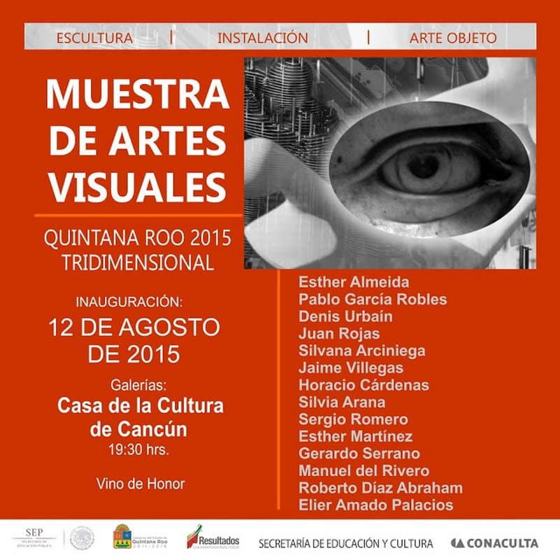 TODO LISTO PARA LA EXPO TRIDIMENSIONAL EN LA CASA DE LA CULTURA DE CANCÚN