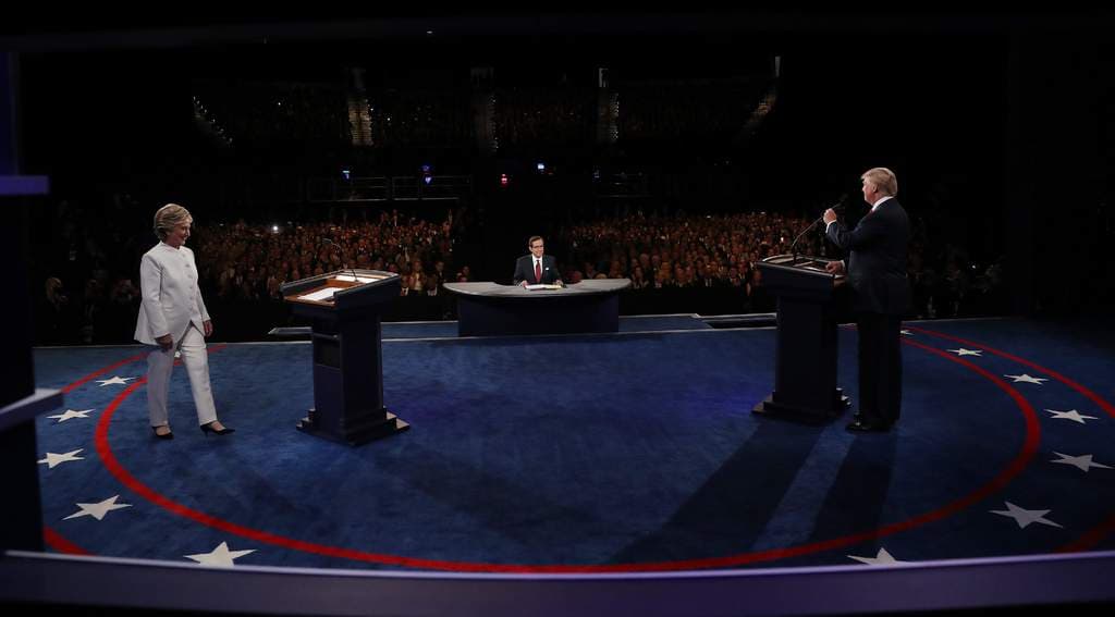 Sostienen Clinton y Trump el último debate presidencial