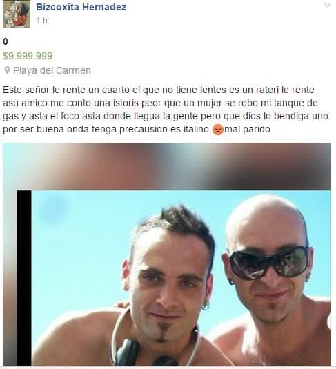 LA FACENOVELA DEL DÍA: Casera denuncia a italiano por malapaga y la tunden en redes sociales