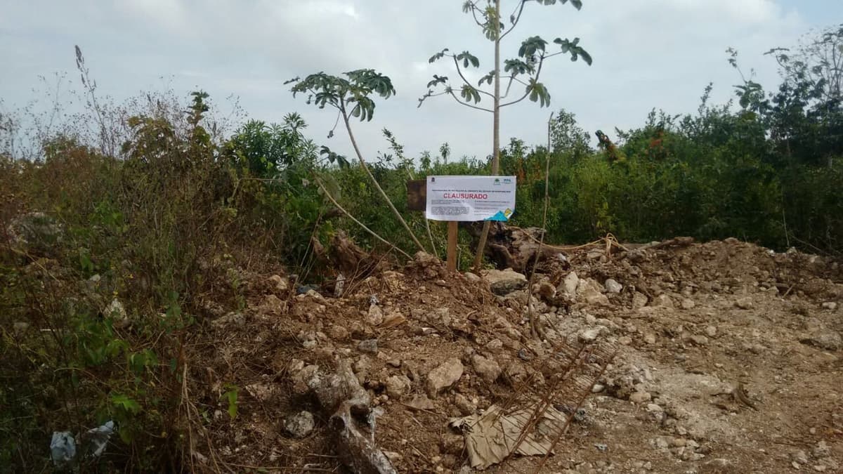 Clausuran de forma parcial y temporal un predio en Cancún