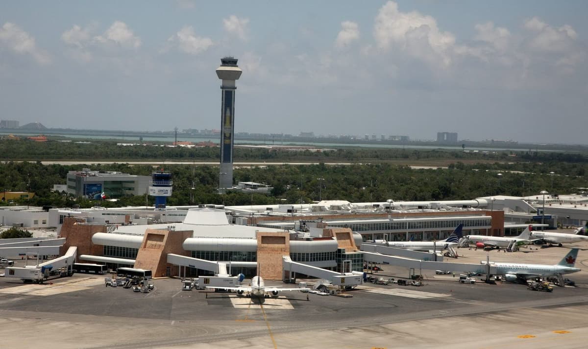 Aeropuerto de Cancún incrementa tráfico de pasajeros