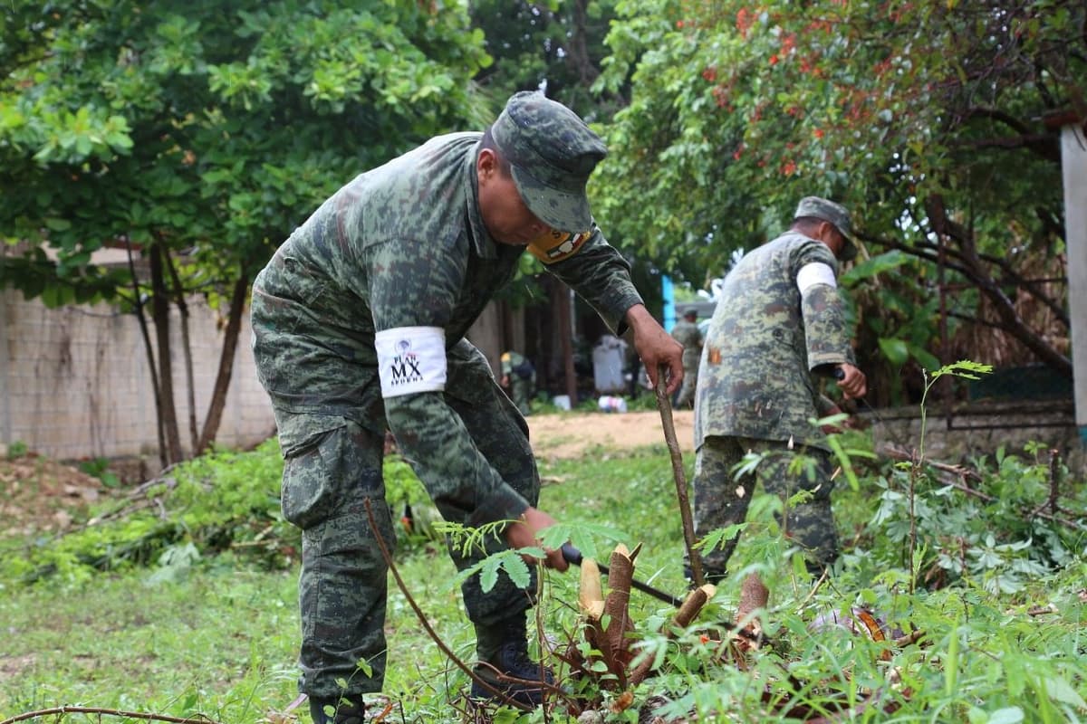 SEDENA hace labor social en Tulum