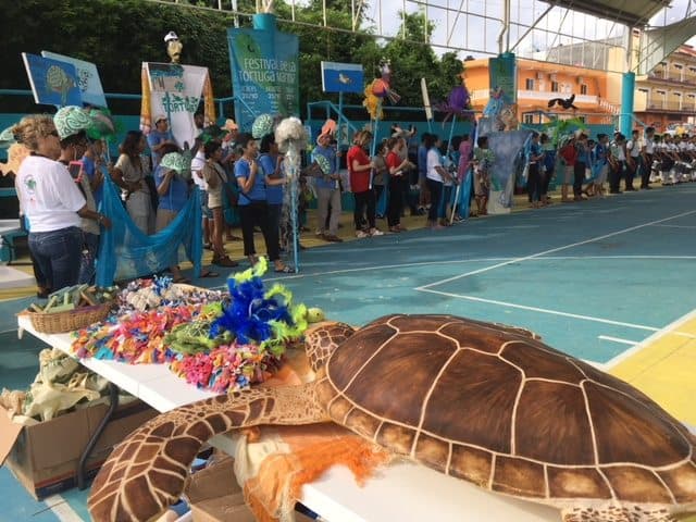 El poblado de Akumal se suma a los festejos del festival de la tortuga marina