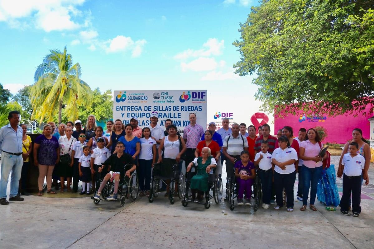 Recibe DIF Solidaridad donativo de OHL Classic at Mayakoba, en beneficio de grupos vulnerables
