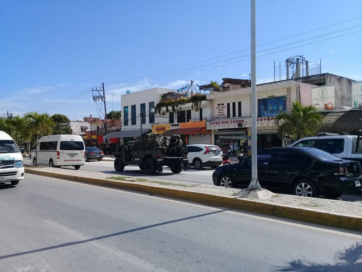 Refuerza SEDENA vigilancia en Tulum