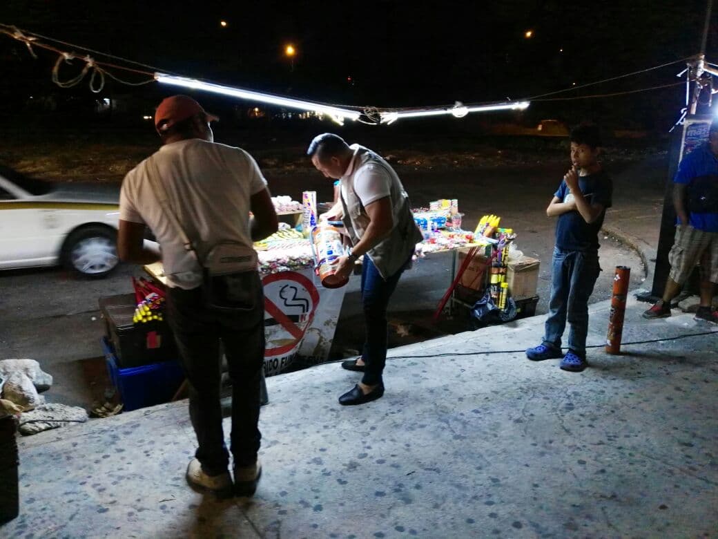 Continúa el decomiso de pirotecnia en Cancún