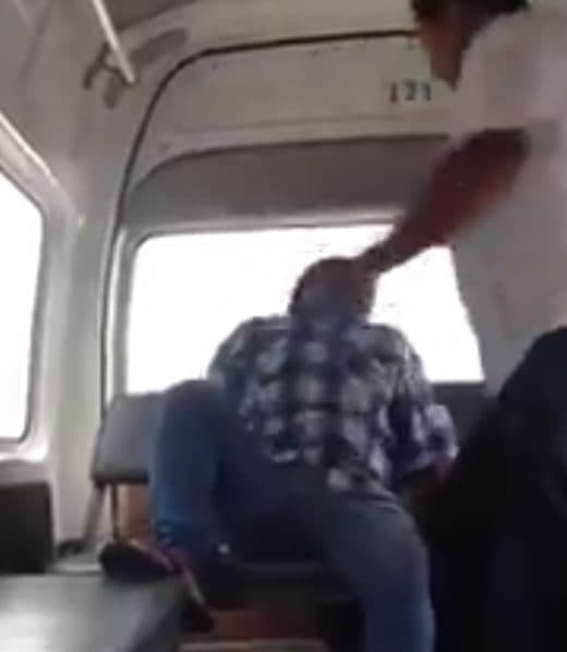 Surge video de un altercado en una combi en Playa