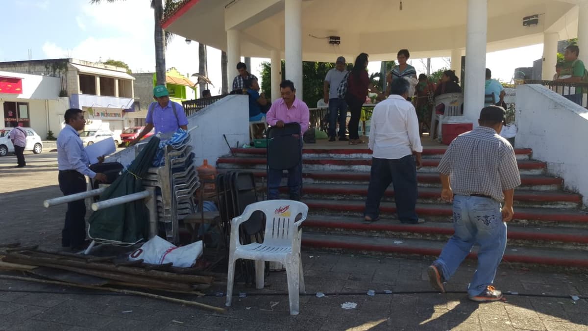 Levantan plantón en Carrillo Puerto