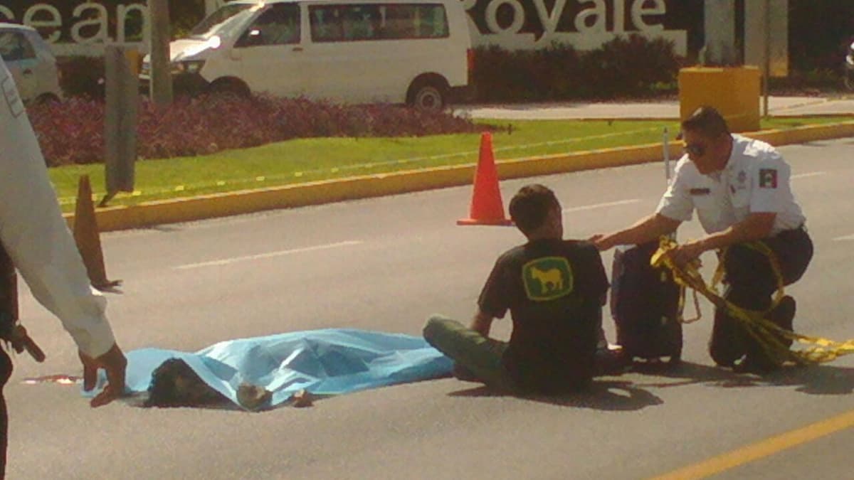 Muere canadiense arrollada en Playa del Carmen