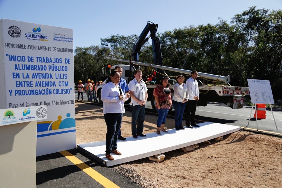 Inicia iluminación de Avenida Lilis