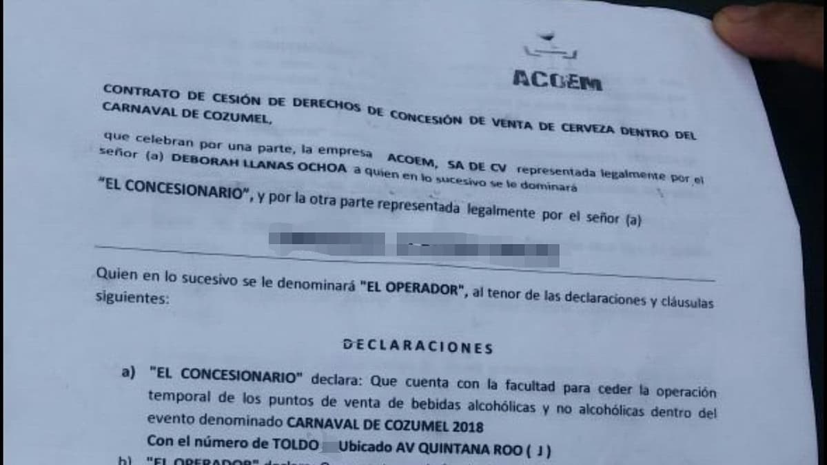 Concesionó Cozumel venta de cerveza en carnaval