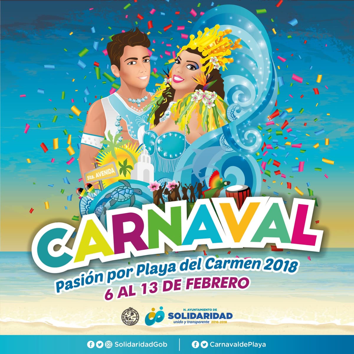 Hoy inicia el Carnaval "Pasión por Playa del Carmen" 2018