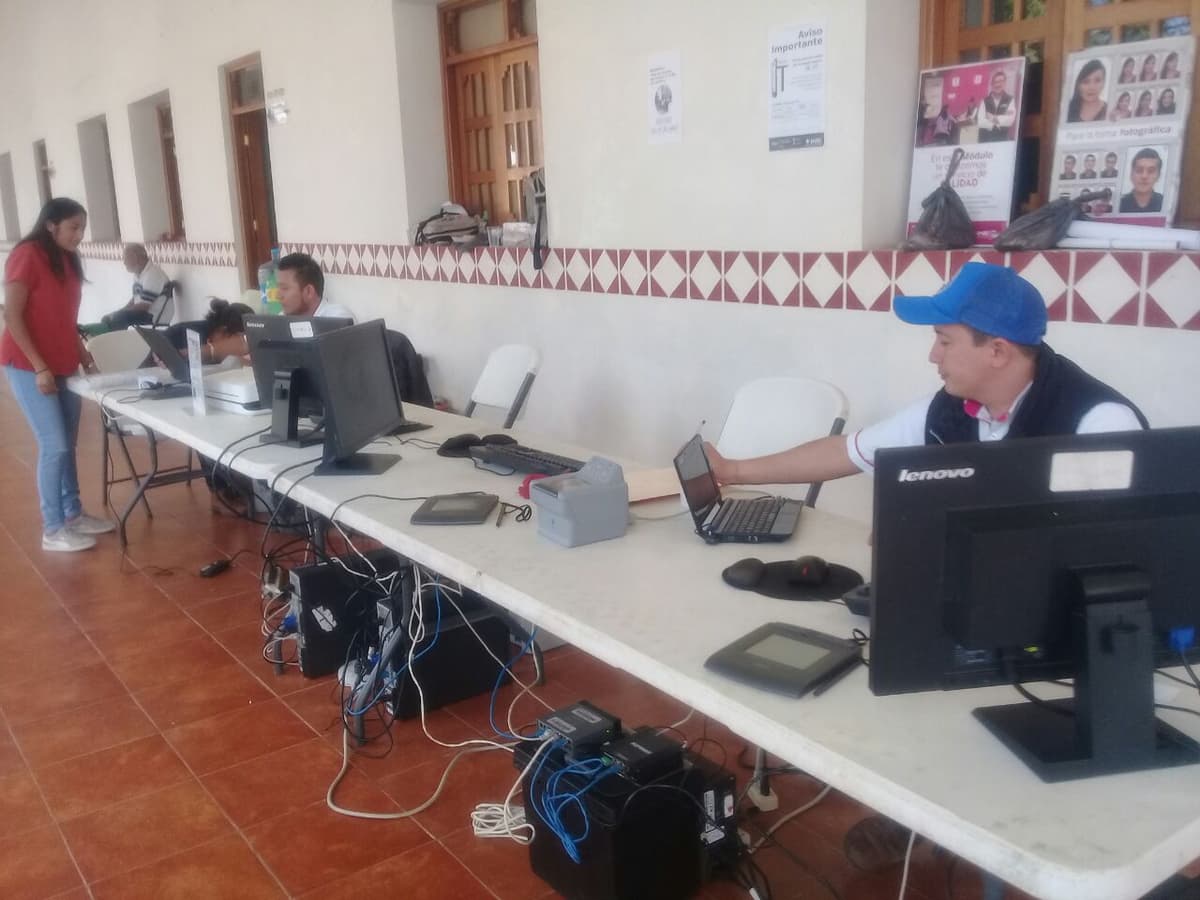 Baja afluencia al INE de Carrillo Puerto