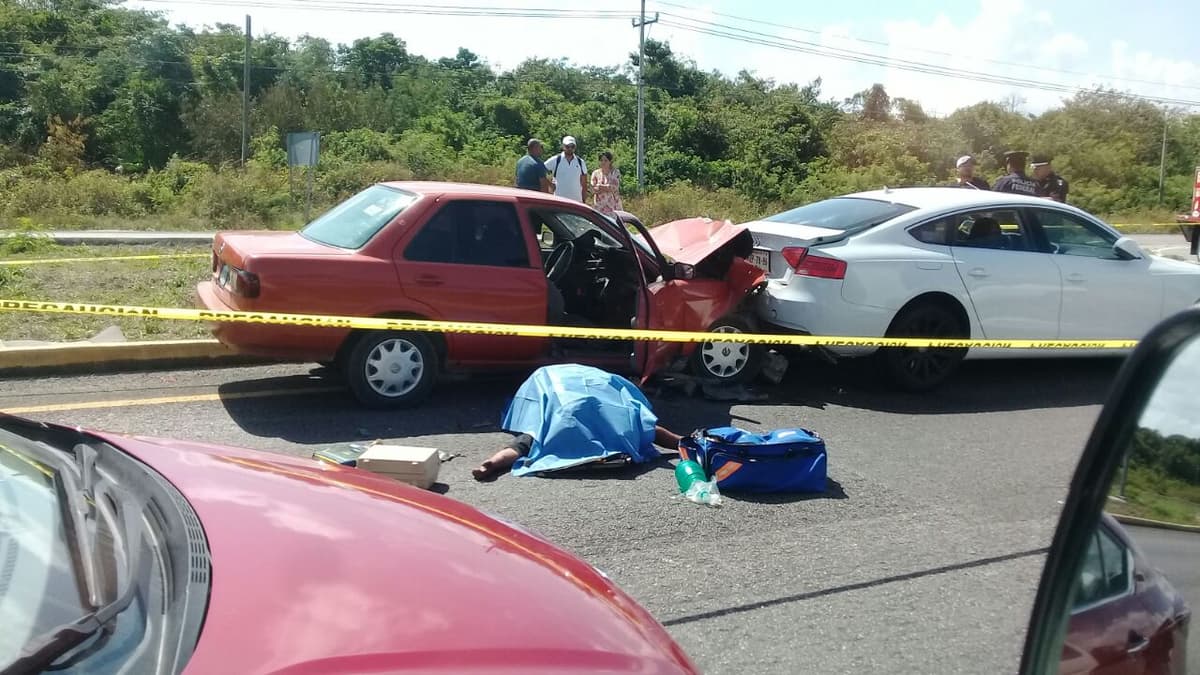Accidente vehicular cobra la vida de una persona en Playa del Carmen