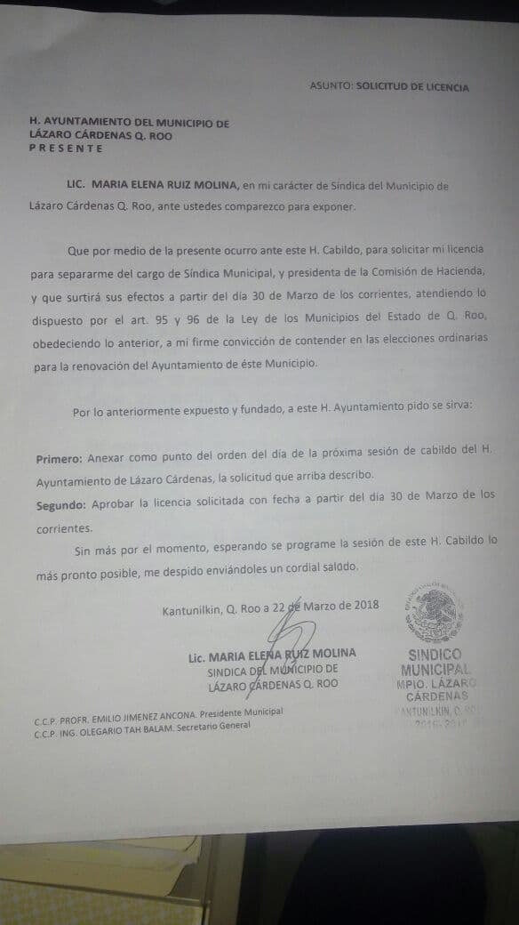 Síndico de Lázaro Cárdenas va por candidatura