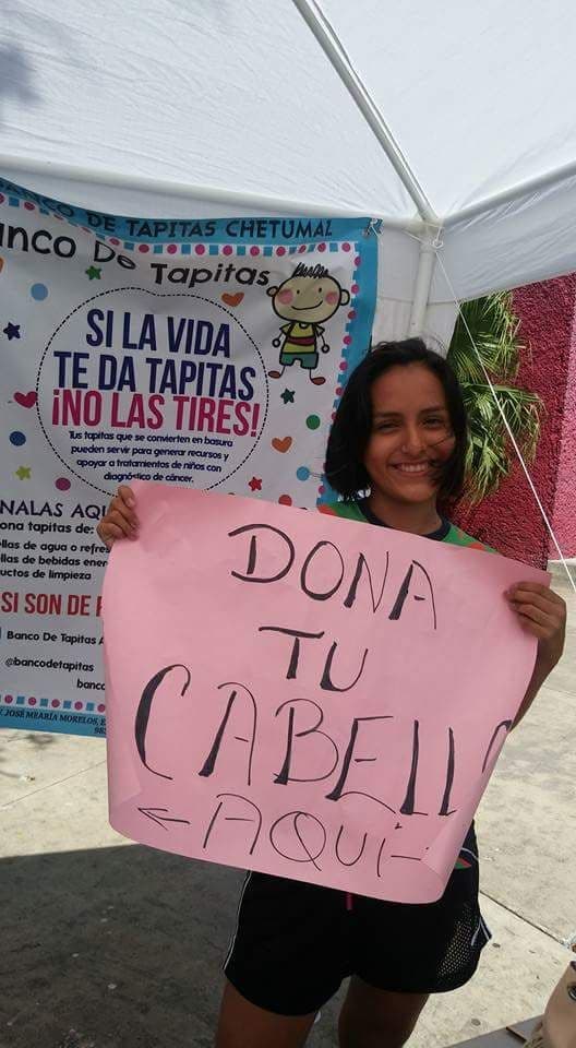 Recolectan pelo y tapitas para ayudar a niños con cáncer