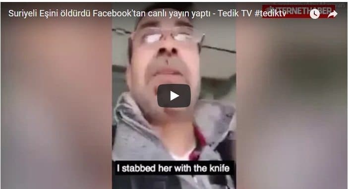 Refugiado sirio confiesa haber matado a su esposa y enseguida lo sube a Facebook