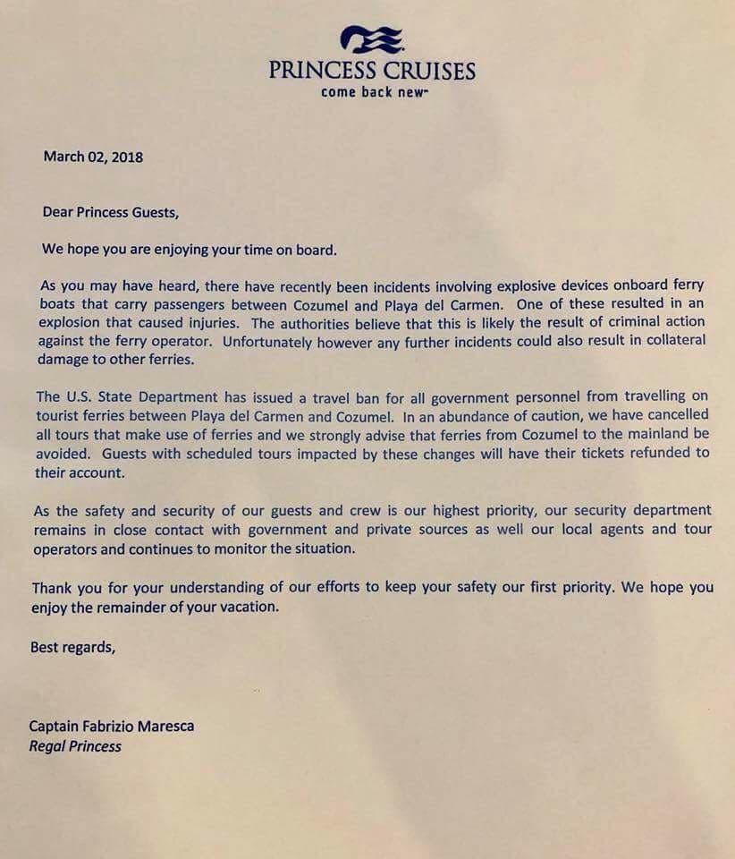 Navieras caen en trampa borgista y cancelan tours