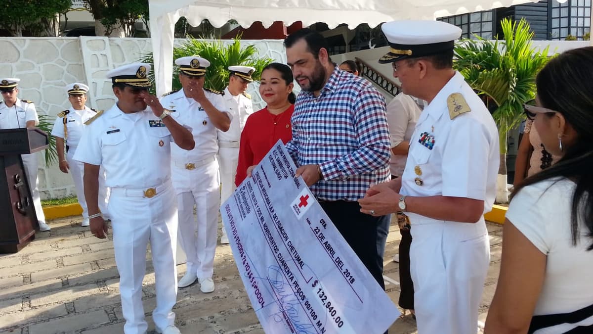 Lenta, recaudación para la Cruz Roja en Chetumal