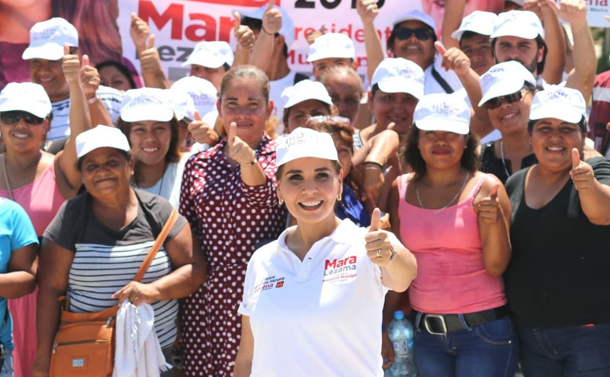 Sigue Mara en campaña a todo vapor