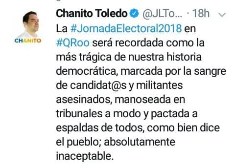 Elección 2018, la más trágica de todas: "Chanito"
