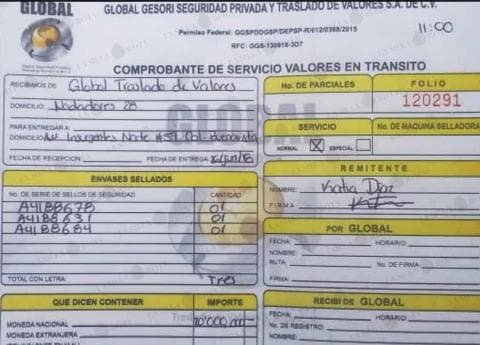 Decomisan 21 millones de pesos que iban para el PRI