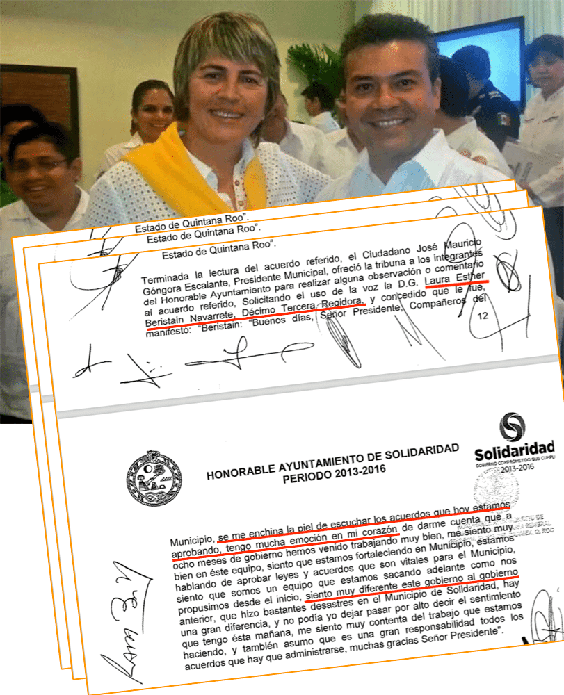 Laura Beristain se contradice al criticar los actos de corrupción que permitió durante su gestión