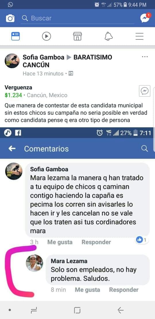Lamenta Mara Lezama que usen “guerra sucia” para intentar frenarla