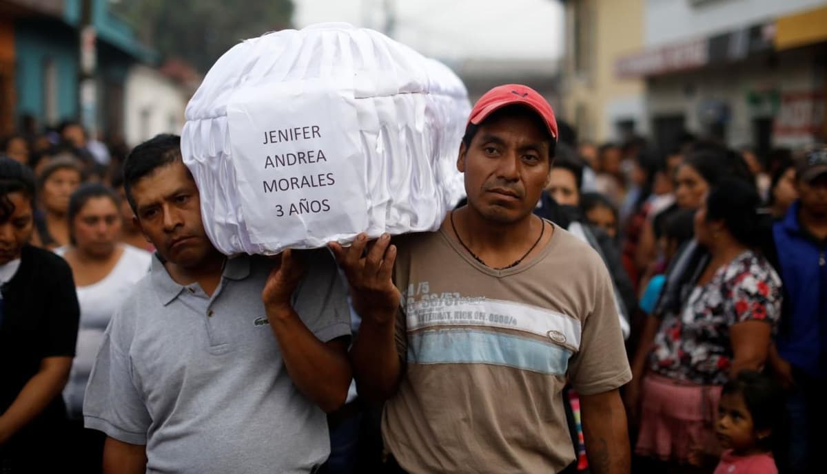 Volcán de Fuego deja 70 muertos en Guatemala