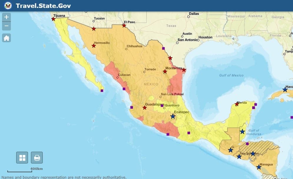 Sin problema, Quintana Roo con las alertas de viaje de Estados Unidos