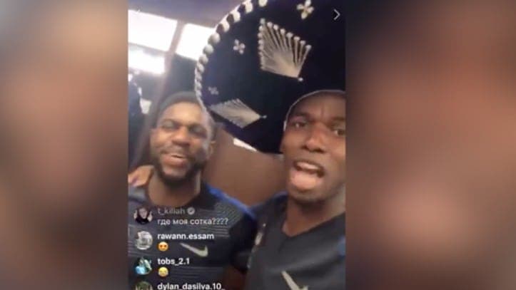 Jugadores de Francia celebran su triunfo "a la mexicana" (Video)