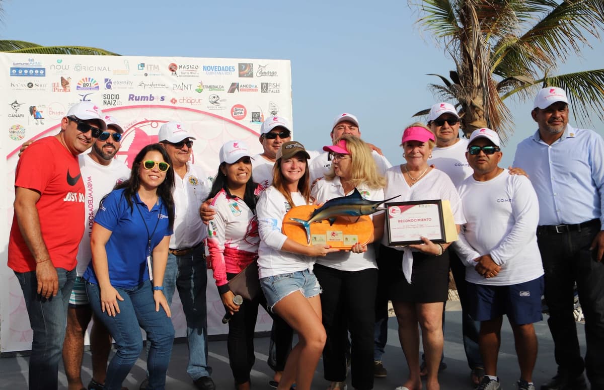 Más de 60 mujeres participaron en el segundo Torneo Internacional de Pesca Deportiva Femenil en Puerto Morelos