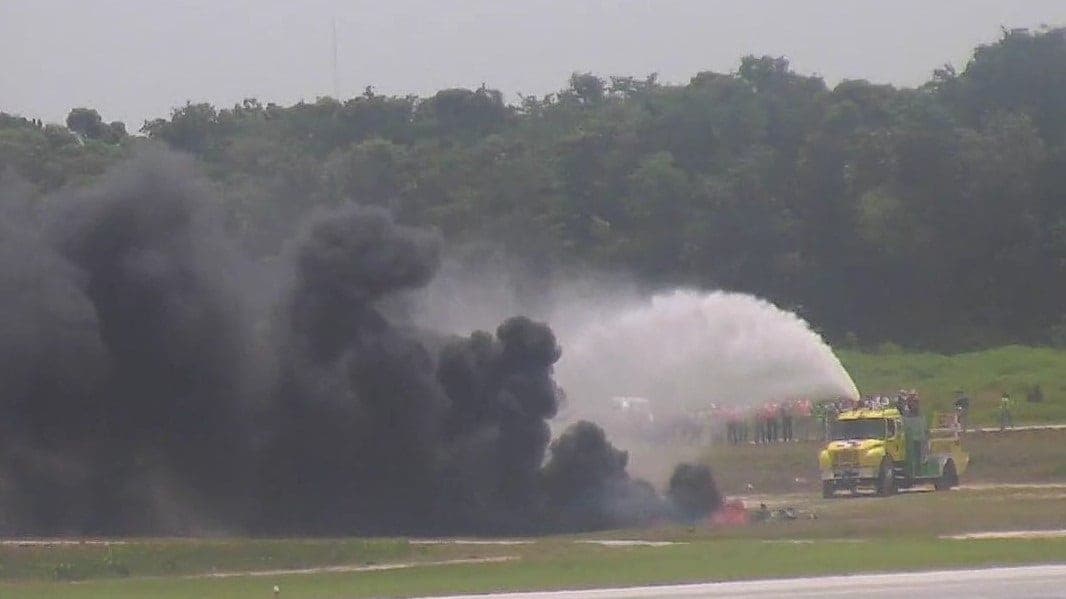 Realizan simulacro de accidente aéreo en Chetumal