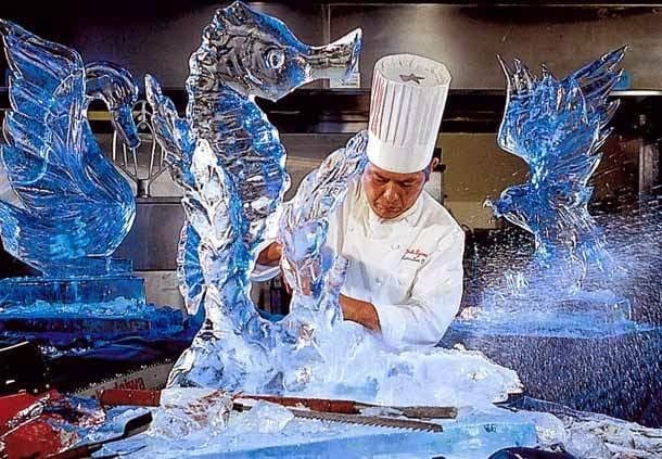 Chefs preparan exposición de esculturas de hielo e intercambios culturales