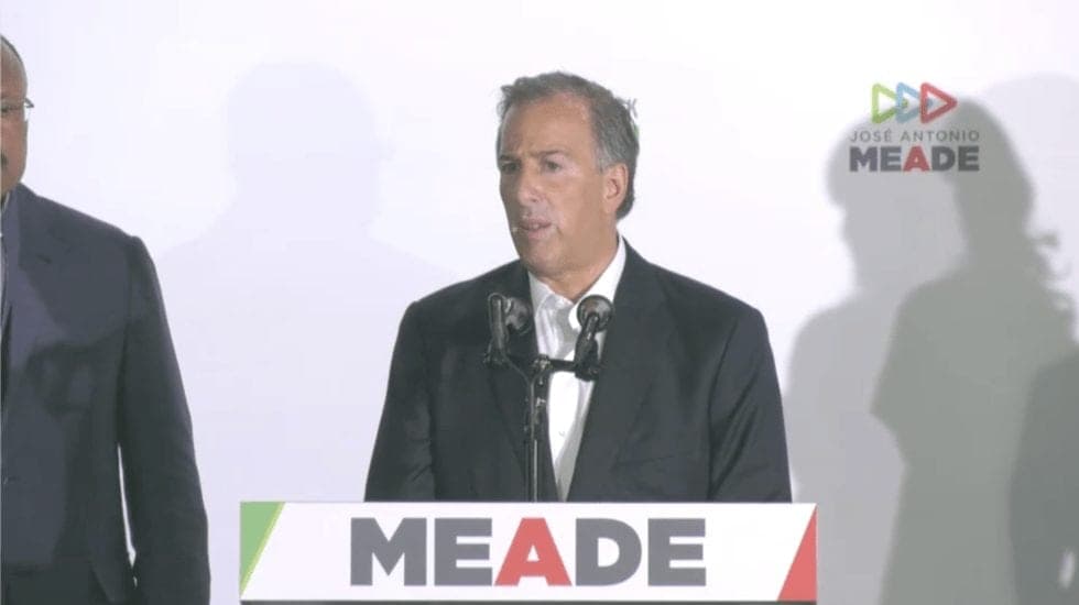 José Antonio Meade reconoce su derrota