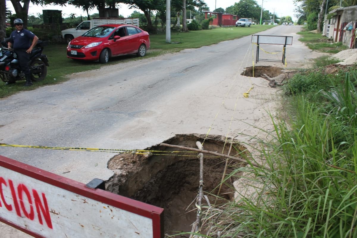 Deja CAPA peligrosos hoyancos en Kantunilkín