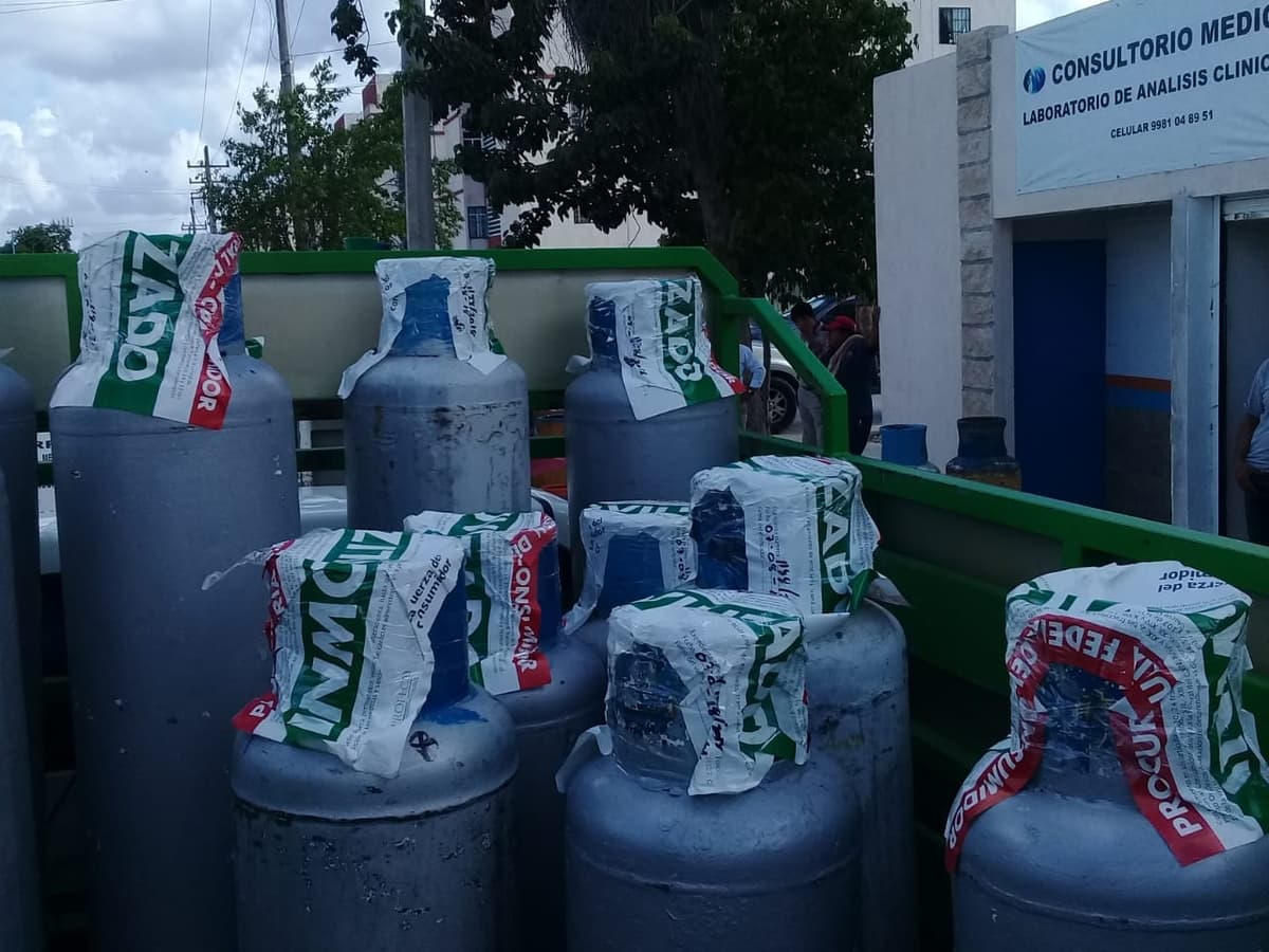 Detienen a cuatro gaseras por tener tanques de gas incompletos