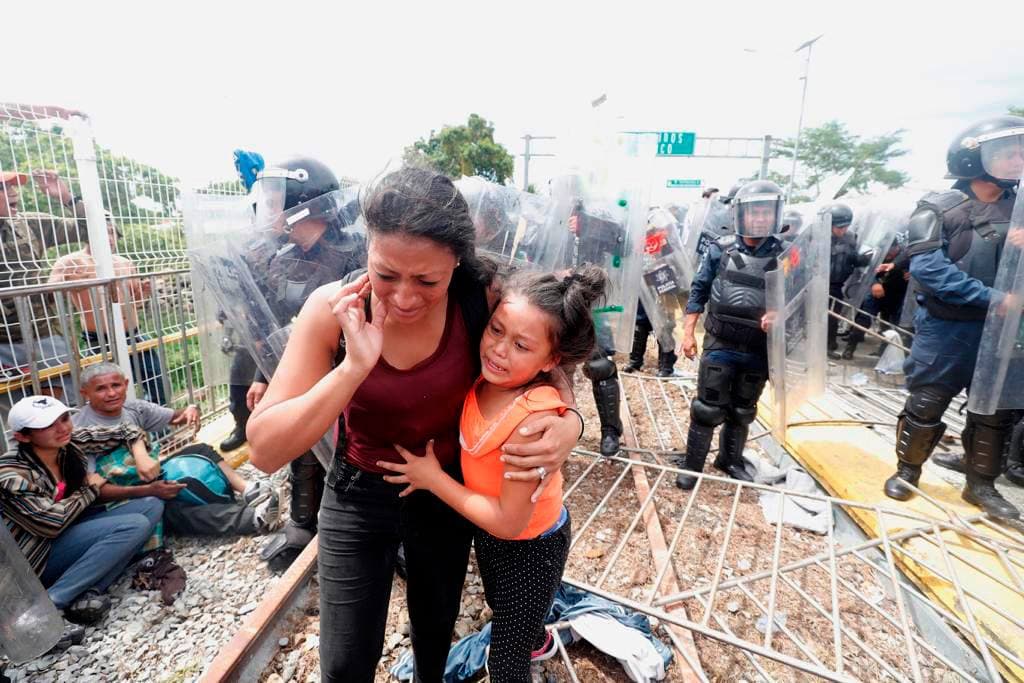 Fotografías impactantes de la caravana de migrantes
