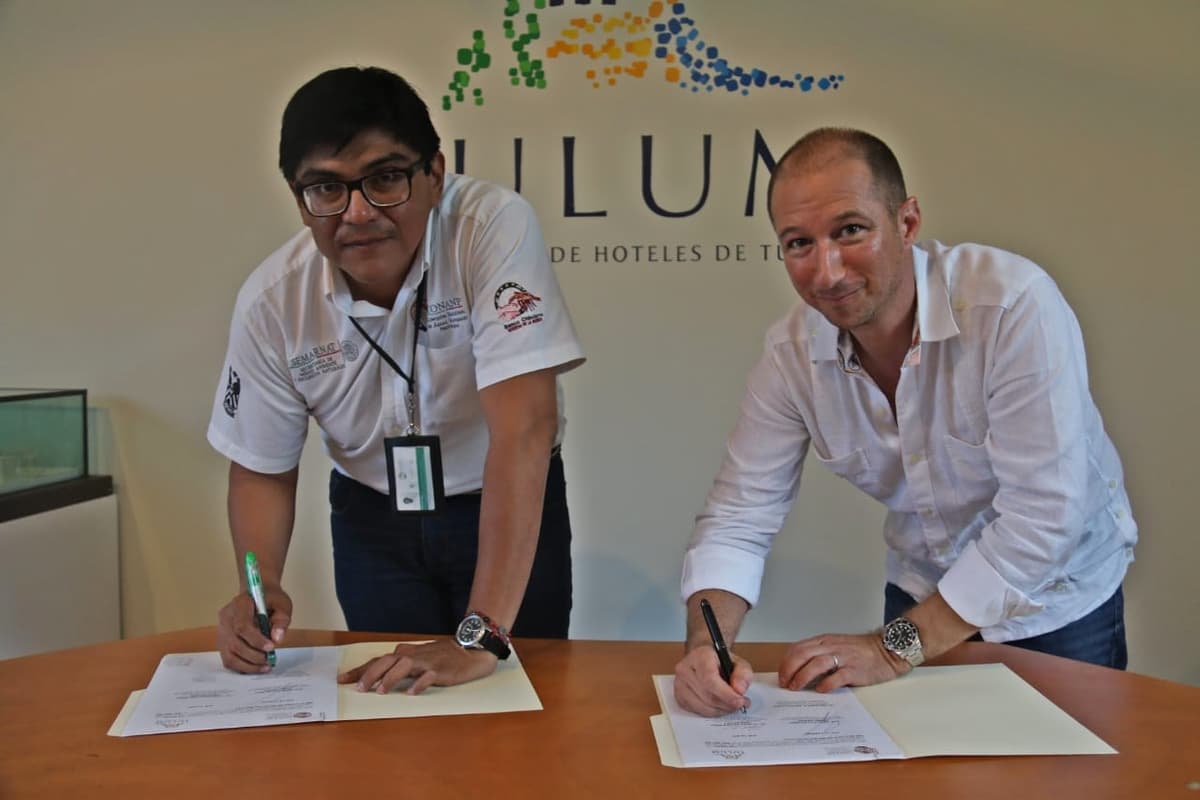 Firma acuerdo Asociación Hoteles de Tulum con CONANP