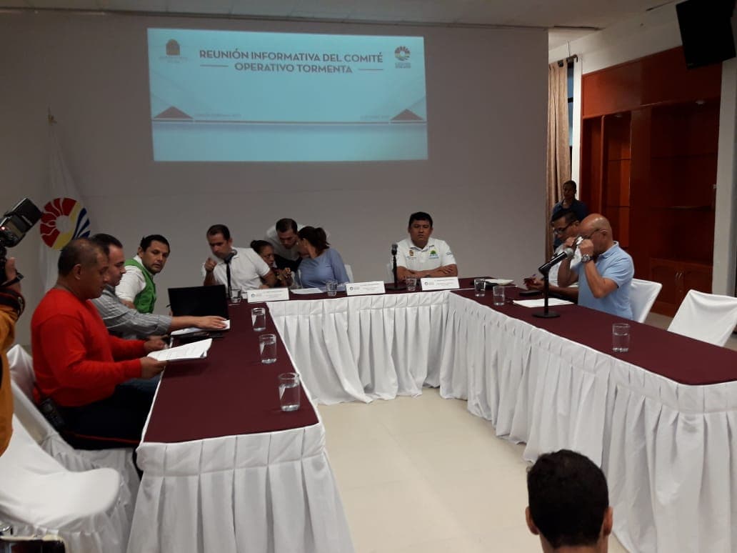 Activan protocolos de Protección Civil por la depresión tropical