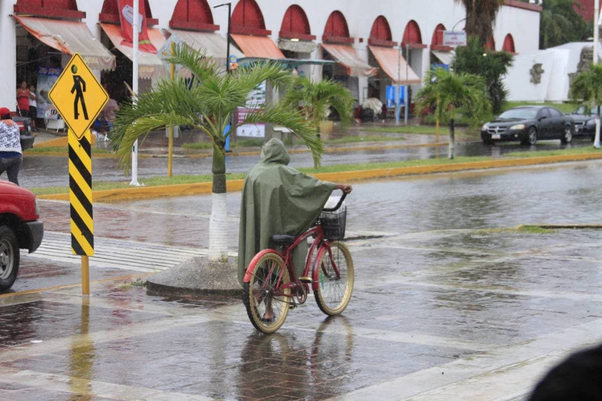 Zona de baja presión causará lluvias en el sur de Quintana Roo