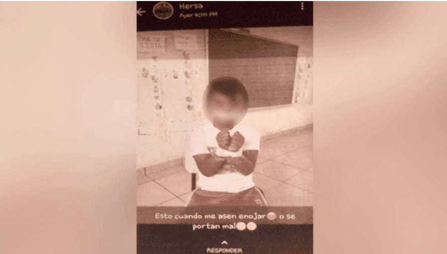 Indigna en redes sociales maestro que amordaza a niño de cinco años