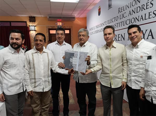 Gobernadores del sureste sostendrán nueva reunión con AMLO sobre Tren Maya