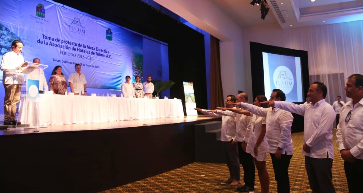 Toma protesta mesa directiva de Asociación de Hoteles de Tulum