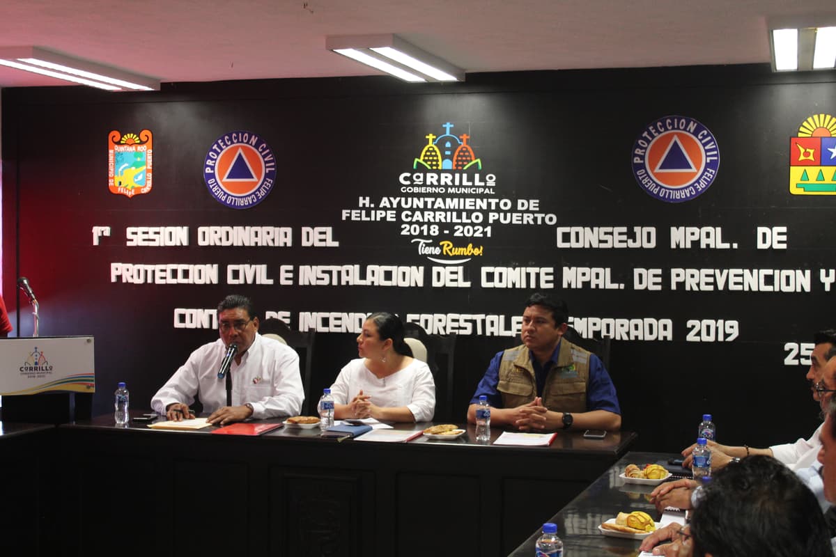 Felipe Carrillo Puerto instala Comité para la prevención de incendios forestales