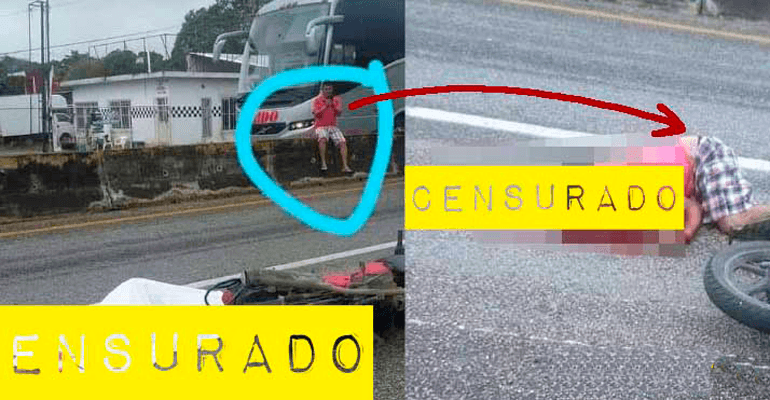 Toma foto de cadáver atropellado, lo ejecutan minutos después