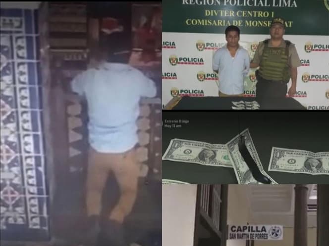 Hombre iba a "rezar" a la iglesia para robar limosnas