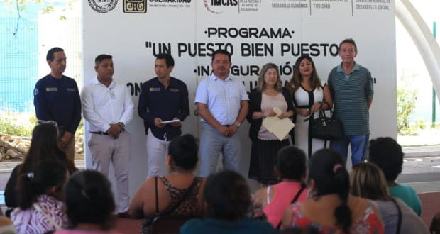 Aplican programa "Puesto bien Puesto" en Solidaridad para emprendedores