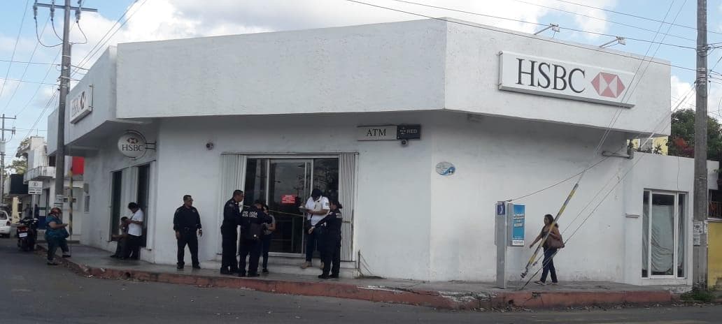 Roban cajero de HSBC en Cozumel