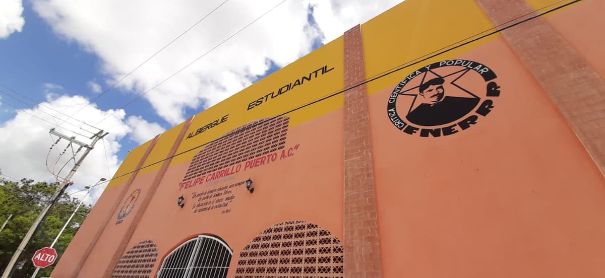 Con movilización, estudiantes van a defender su albergue